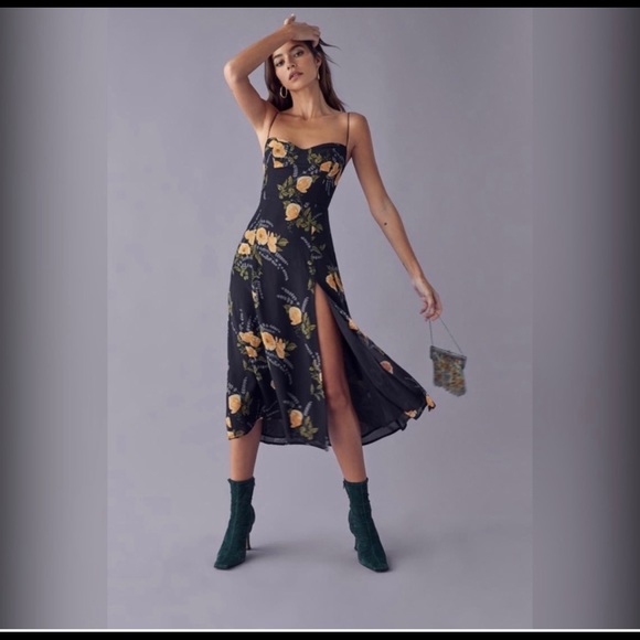 Reformation Juliette Midi Dress in Petit Jardin (Perfect Condition with … - Picture 2 of 8